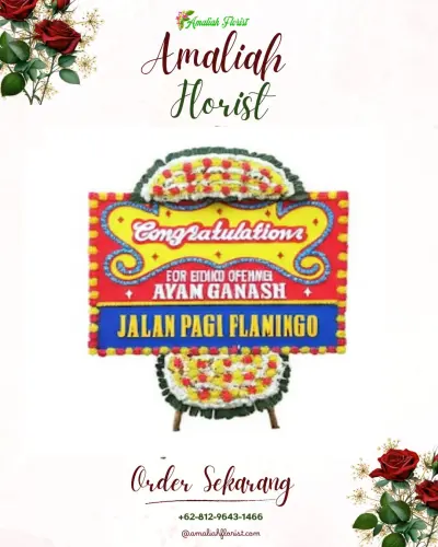 Bunga Papan Congratulation di Tengilis Mejoyo